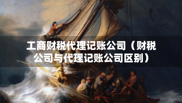 工商财税代理记账公司（财税公司与代理记账公司区别）
