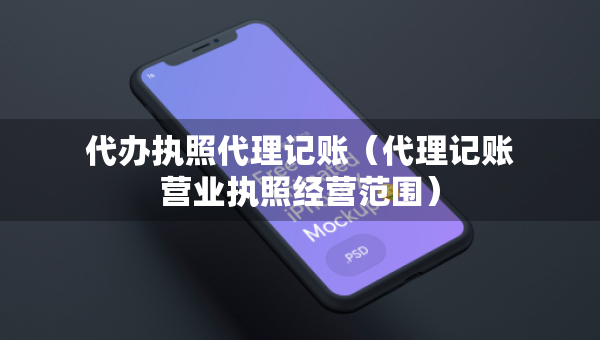 代办执照代理记账（代理记账营业执照经营范围）