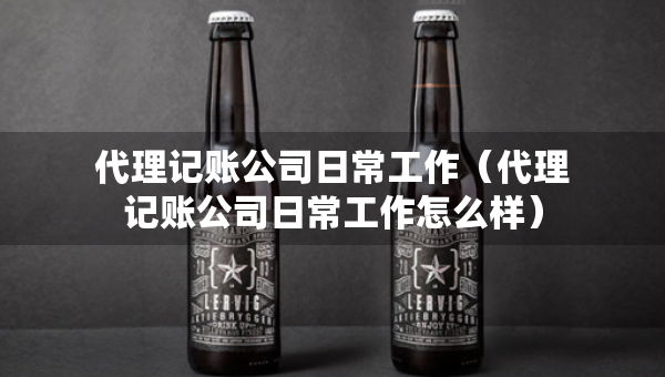 代理记账公司日常工作（代理记账公司日常工作怎么样）