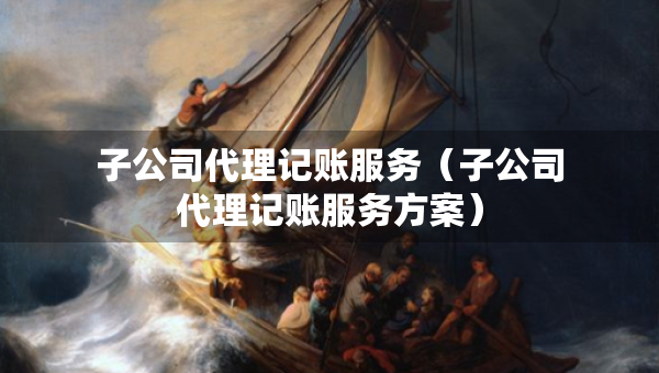 子公司代理记账服务（子公司代理记账服务方案）