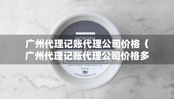 广州代理记账代理公司价格（广州代理记账代理公司价格多少）
