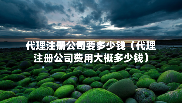 代理注册公司要多少钱（代理注册公司费用大概多少钱）