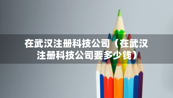 在武汉注册科技公司（在武汉注册科技公司要多少钱）