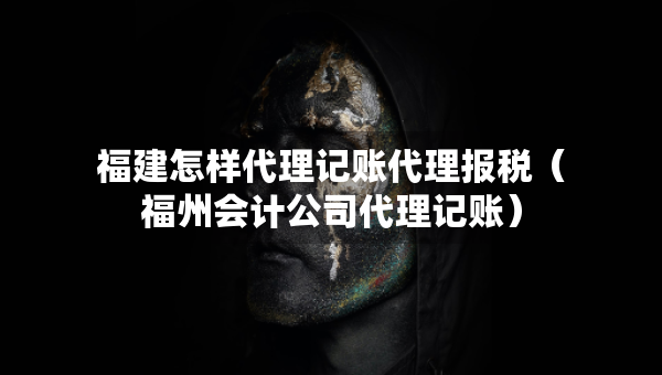 福建怎样代理记账代理报税（福州会计公司代理记账）