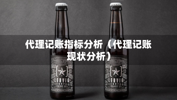 代理记账指标分析（代理记账现状分析）