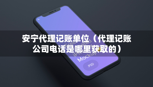 安宁代理记账单位（代理记账公司电话是哪里获取的）