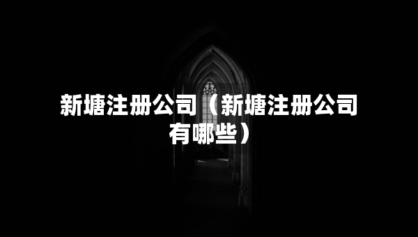 新塘注册公司（新塘注册公司有哪些）