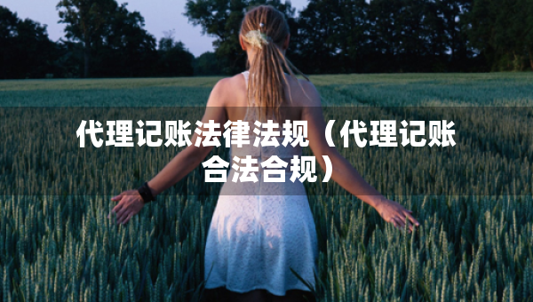 代理记账法律法规（代理记账合法合规）