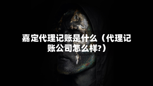 嘉定代理记账是什么（代理记账公司怎么样?）