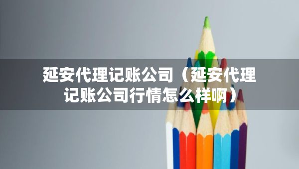 延安代理记账公司（延安代理记账公司行情怎么样啊）