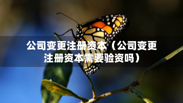 公司变更注册资本（公司变更注册资本需要验资吗）