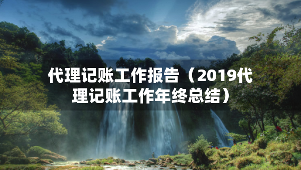 代理记账工作报告（2019代理记账工作年终总结）