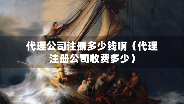 代理公司注册多少钱啊（代理注册公司收费多少）