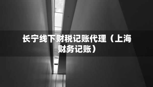 长宁线下财税记账代理（上海财务记账）