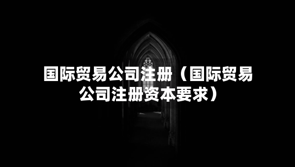 国际贸易公司注册（国际贸易公司注册资本要求）