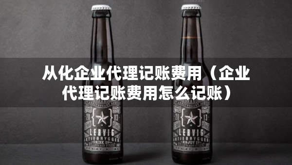 从化企业代理记账费用（企业代理记账费用怎么记账）