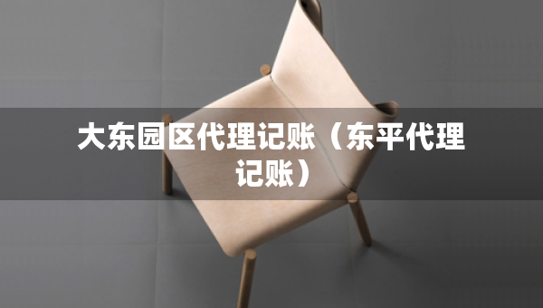 大东园区代理记账（东平代理记账）