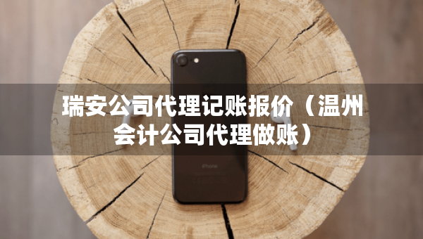 瑞安公司代理记账报价（温州会计公司代理做账）