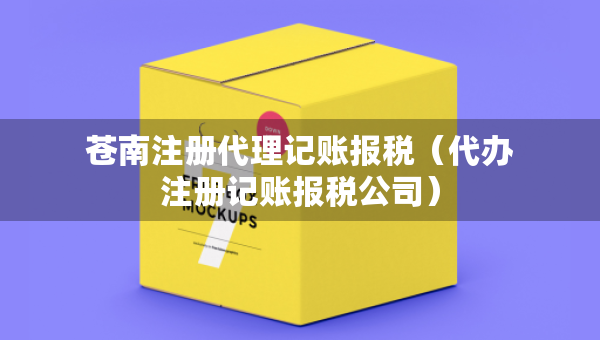 苍南注册代理记账报税（代办注册记账报税公司）