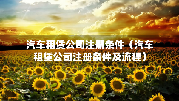 汽车租赁公司注册条件（汽车租赁公司注册条件及流程）