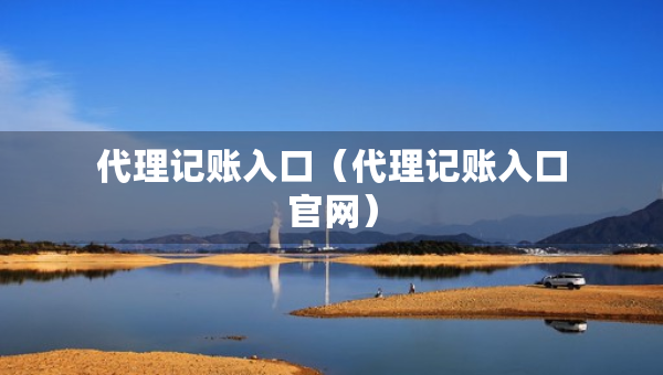 代理记账入口（代理记账入口官网）
