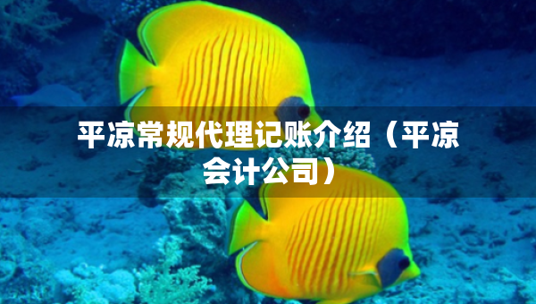 平凉常规代理记账介绍(平凉会计公司) 平凉常规代理记账介绍(平凉会计公司)
