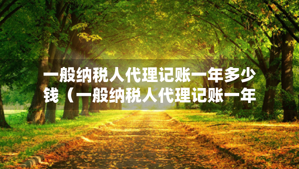 一般纳税人代理记账一年多少钱（一般纳税人代理记账一年多少钱一个月）