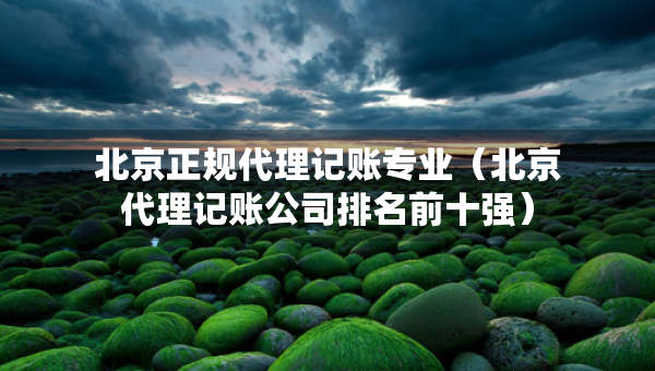 北京正规代理记账专业（北京代理记账公司排名前十强）