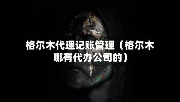 格尔木代理记账管理（格尔木哪有代办公司的）