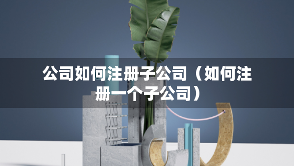 公司如何注册子公司（如何注册一个子公司）