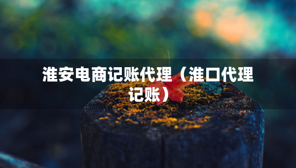 淮安电商记账代理（淮口代理记账）