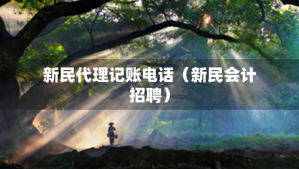 新民代理记账电话（新民会计招聘）