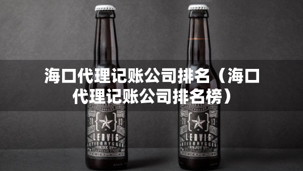 海口代理记账公司排名（海口代理记账公司排名榜）