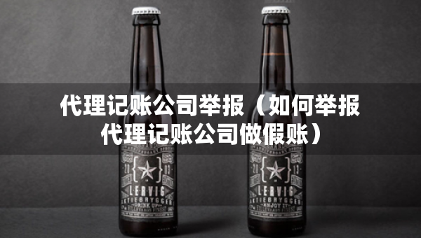 代理记账公司举报（如何举报代理记账公司做假账）