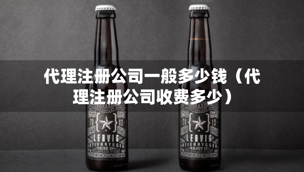 代理注册公司一般多少钱（代理注册公司收费多少）