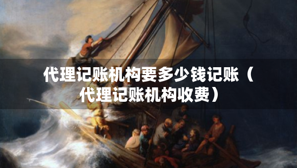 代理记账机构要多少钱记账（代理记账机构收费）