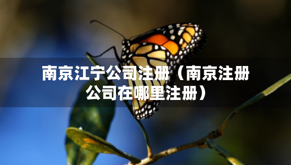 南京江宁公司注册（南京注册公司在哪里注册）