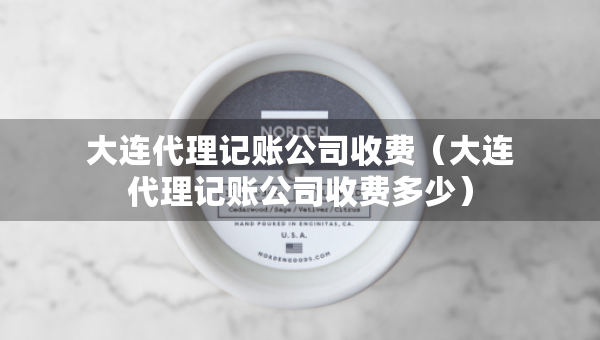 大连代理记账公司收费（大连代理记账公司收费多少）
