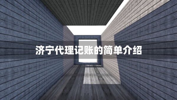 济宁代理记账的简单介绍