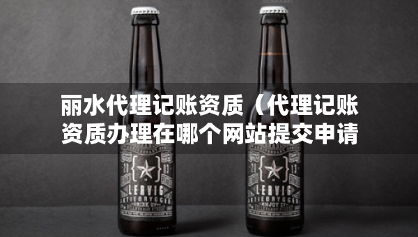 丽水代理记账资质（代理记账资质办理在哪个网站提交申请）