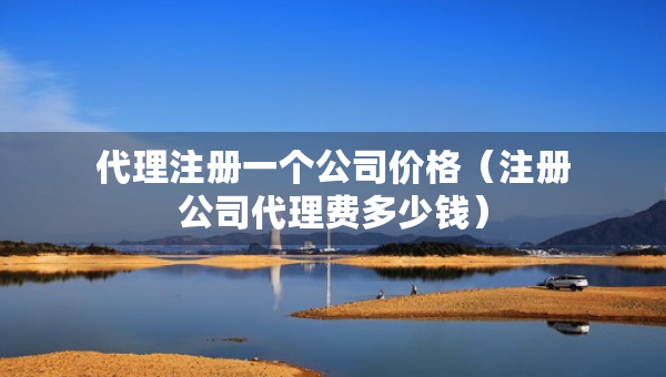代理注册一个公司价格（注册公司代理费多少钱）