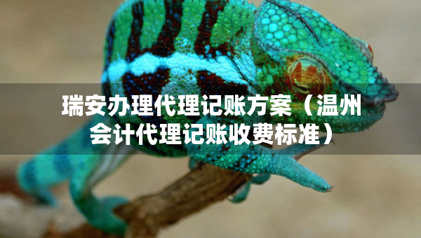瑞安办理代理记账方案（温州会计代理记账收费标准）