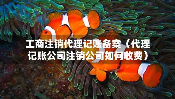 工商注销代理记账备案（代理记账公司注销公司如何收费）