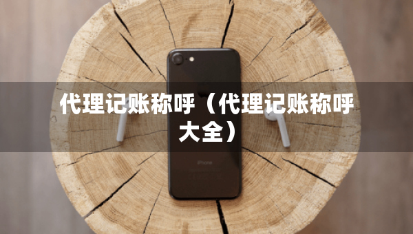 代理记账称呼（代理记账称呼大全）