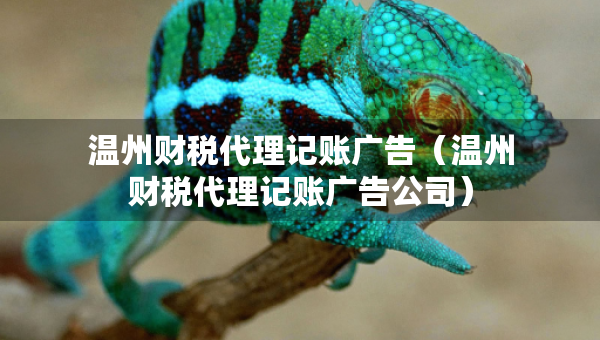 温州财税代理记账广告（温州财税代理记账广告公司）