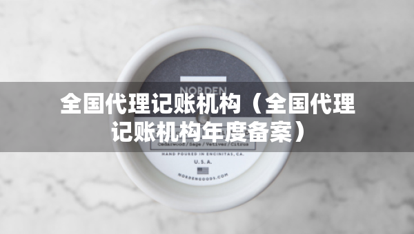 全国代理记账机构（全国代理记账机构年度备案）