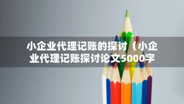 小企业代理记账的探讨（小企业代理记账探讨论文5000字）