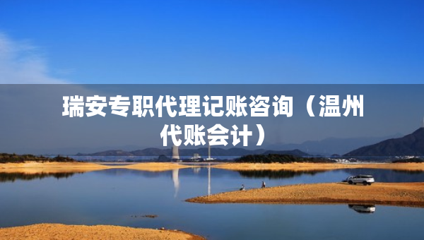 瑞安专职代理记账咨询（温州代账会计）