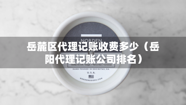 岳麓区代理记账收费多少（岳阳代理记账公司排名）