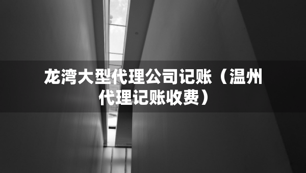 龙湾大型代理公司记账（温州代理记账收费）